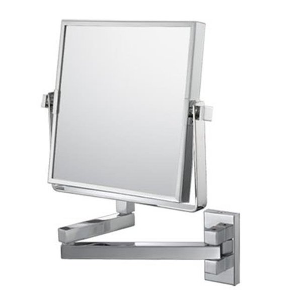 Aptations Inc Aptations 24043 Square Double Arm Wall Mirror In Chrome 24043 - Chrome 24043